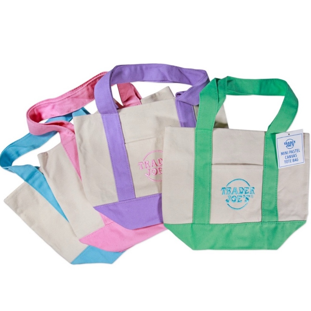 Mini Pastel tote bags